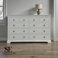 Solid Wood Frame & Warm White Painted 10 Drawer Chest of Drawers, From Cotswold Company RRP £1099