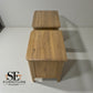 Light Natural Solid Oak 2 Drawer Bedside Tables Newton Range From Oak Furnitureland RRP £498