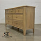 Light Natural Solid Oak 7 Drawer Chest, Newton Range From Oak Furnitureland RRP £679