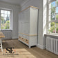Solid Oak Top & Solid Wood Frames Triple Larder, Chester Dove Grey RRP £1999