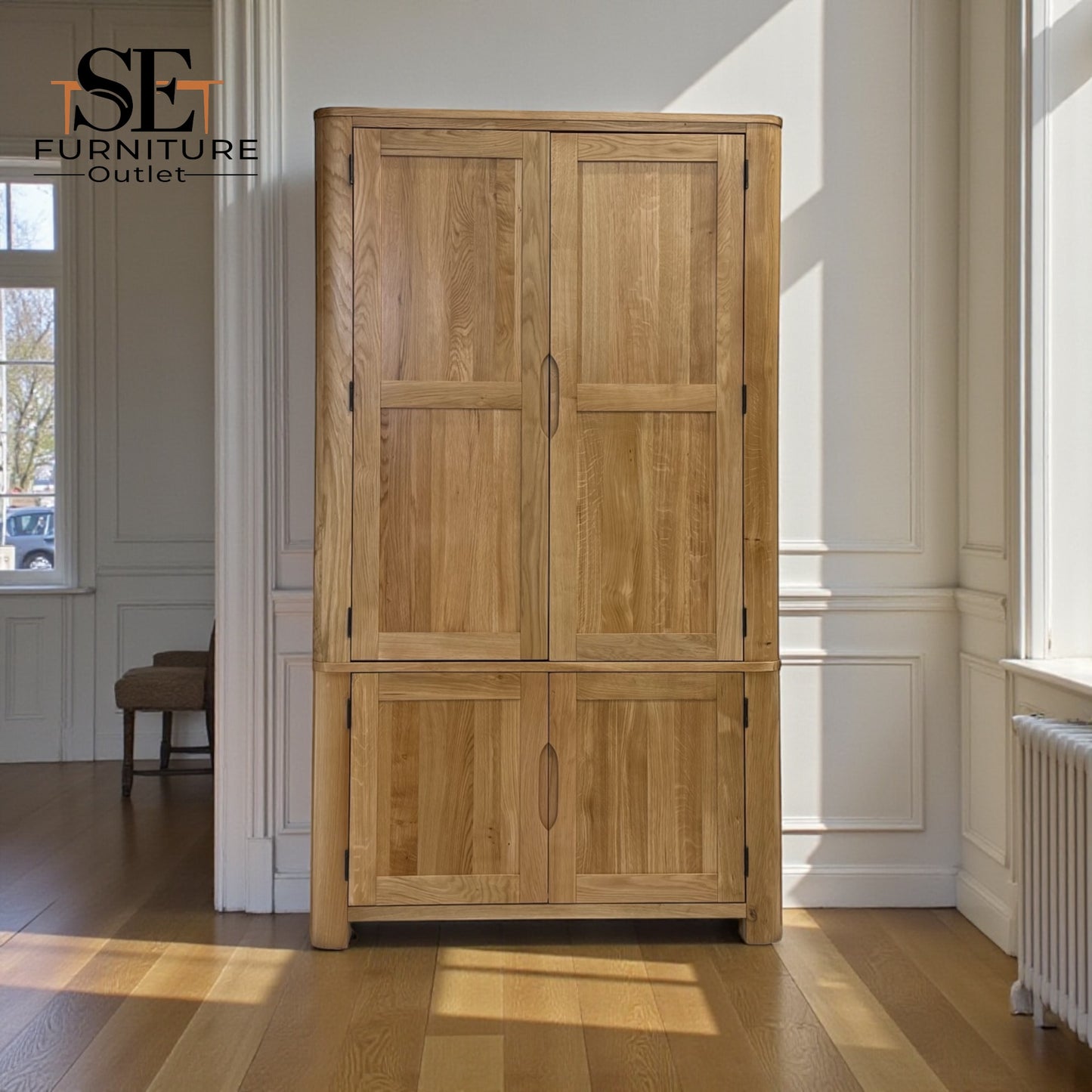 Natural Solid Oak Kitchen Larder Romsey Range From Oak Furnitureland RRP £1399