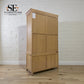 Whitewash Finish Solid Oak & Quality Oak Veneer Double Larder, Inglesham Range RRP £1699