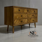 Brushed & Glazed Solid Oak 7 Drawer Chest, Parquet Range From Oak Furnitureland RRP £699