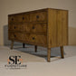 Brushed & Glazed Solid Oak 7 Drawer Chest, Parquet Range From Oak Furnitureland RRP £699