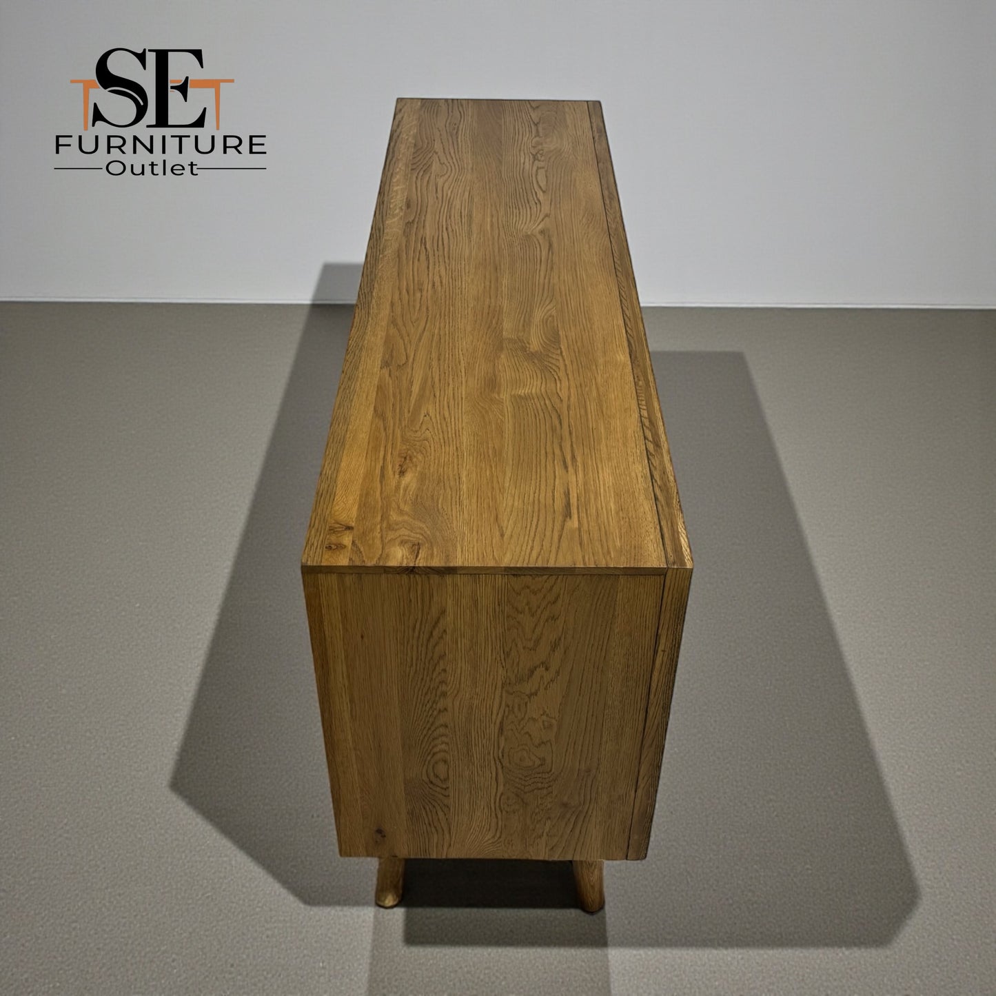 Brushed & Glazed Solid Oak 7 Drawer Chest, Parquet Range From Oak Furnitureland RRP £699