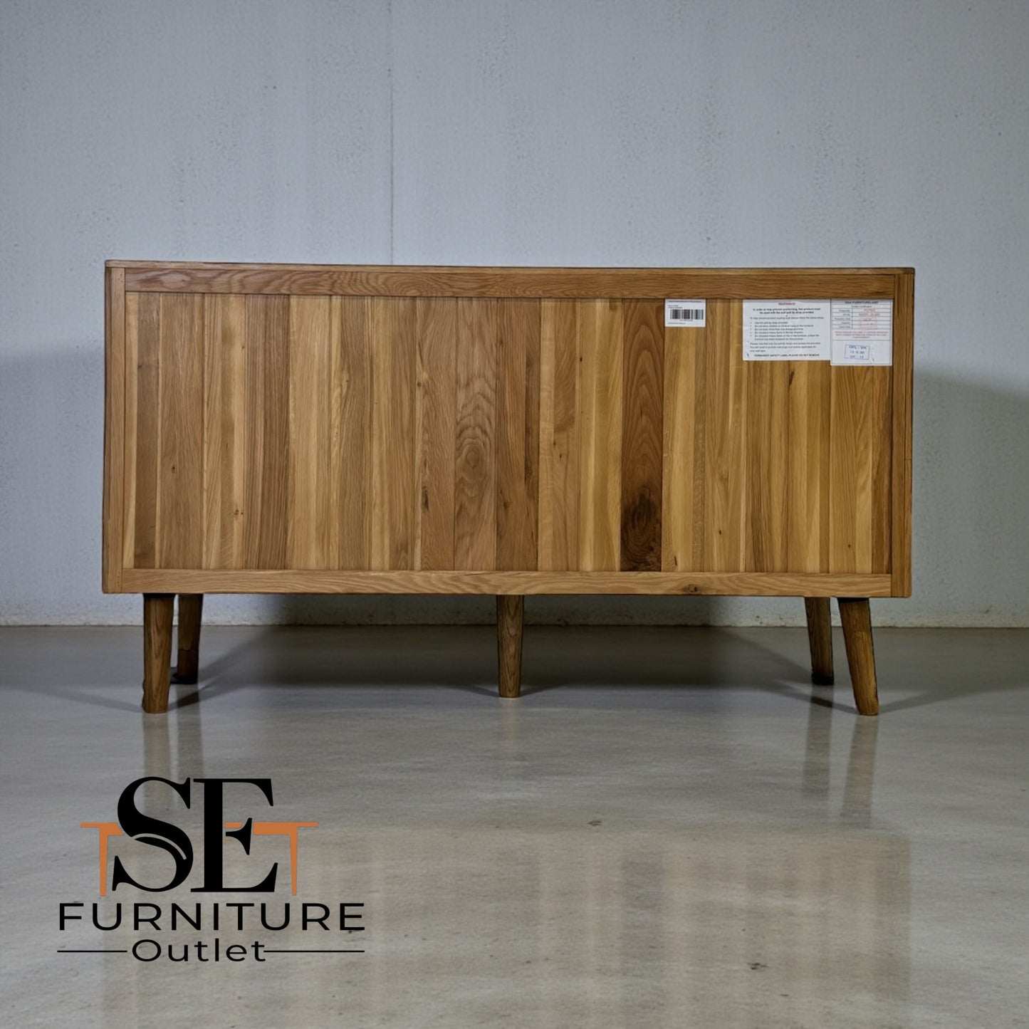 Brushed & Glazed Solid Oak 7 Drawer Chest, Parquet Range From Oak Furnitureland RRP £699