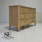Light Natural Solid Oak 7 Drawer Chest, Newton Range From Oak Furnitureland RRP £719