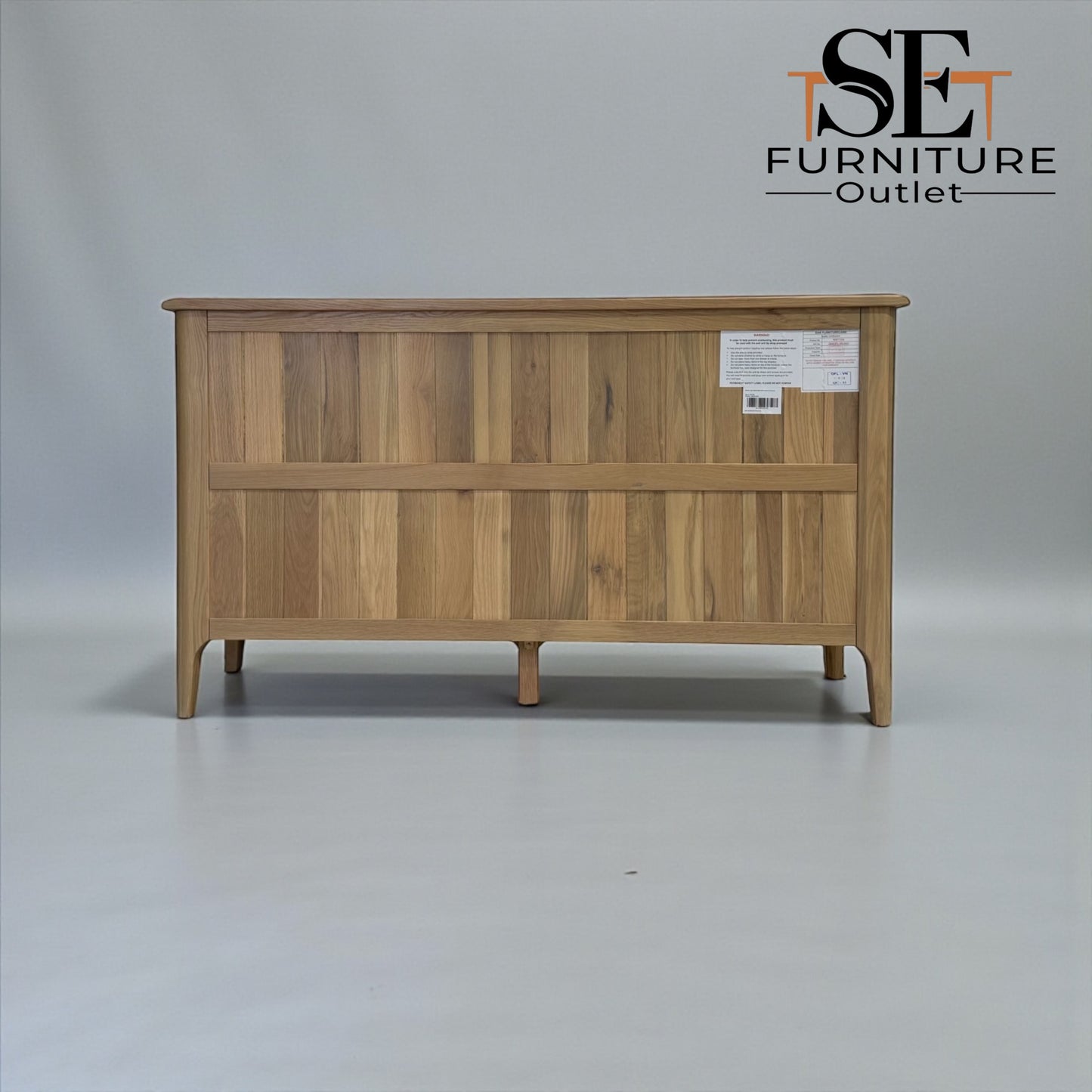 Light Natural Solid Oak 7 Drawer Chest, Newton Range From Oak Furnitureland RRP £719