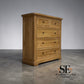 Natural Solid Oak 5 Drawer Chest, Brennan Range From Oak Furnitureland RRP £739