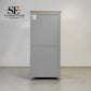 Oak Top & Solid Wood Frames 2 Door Hallway Cupboard, Chester Dove Grey Range RRP £999
