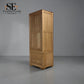 Natural Solid Oak Slim Kitchen Larder Bevel Range From Oak Furnitureland RRP £1049