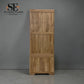 Natural Solid Oak Slim Kitchen Larder Bevel Range From Oak Furnitureland RRP £1049