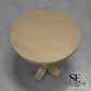 Weathered Oak Pedestal Side Table Burleigh Range From Oak Furnitureland