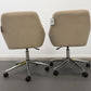 Cotswold Company Upholstered Office Chairs Stone Linen With Stylish Chrome Base RRP £358