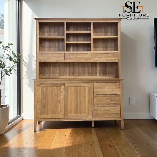 Natural Solid Oak Large Dresser Copenhagen Range From Oak Furnitureland RRP £1549