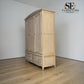 Solid Oak & Quality Oak Veneer Triple Wardrobe with Limewashed Finish, Camille Range RRP £1799