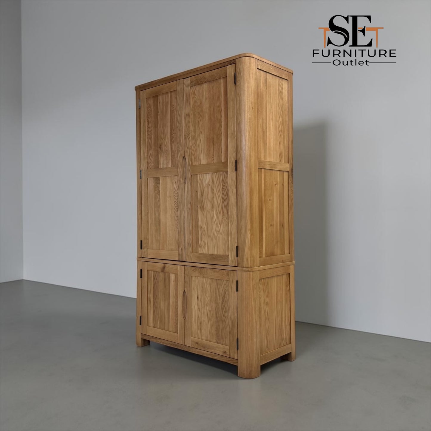 Natural Solid Oak Kitchen Larder Romsey Range From Oak Furnitureland RRP £1399