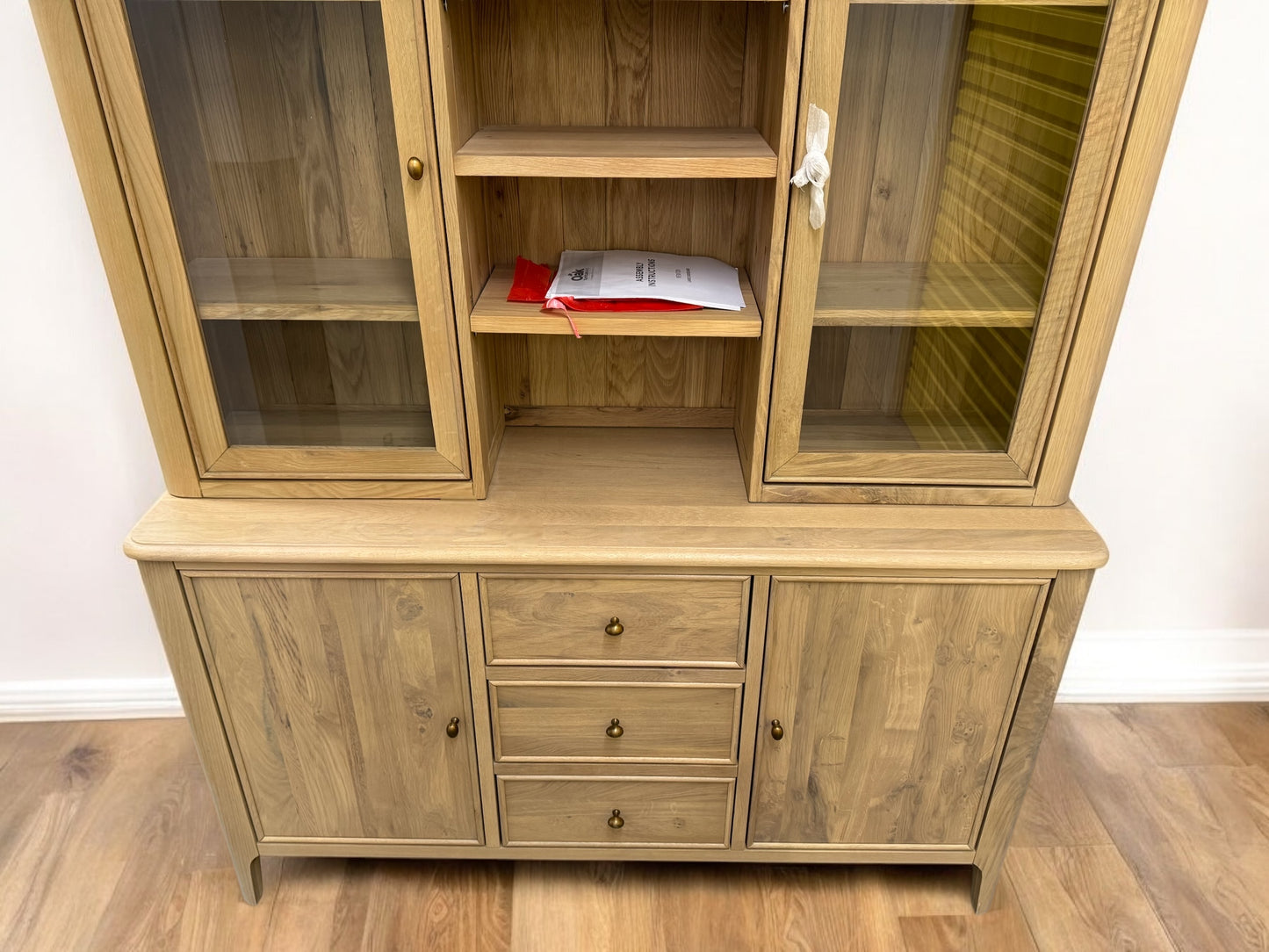 Oak Furnitureland Light Natural Solid Oak Large Dresser Newton Range RRP £1499