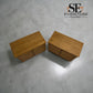 Set of 2 Solid Oak & Quality Oak Veneer Wide Bedside Tables from the Elkstone Mellow Oak Range RRP £670