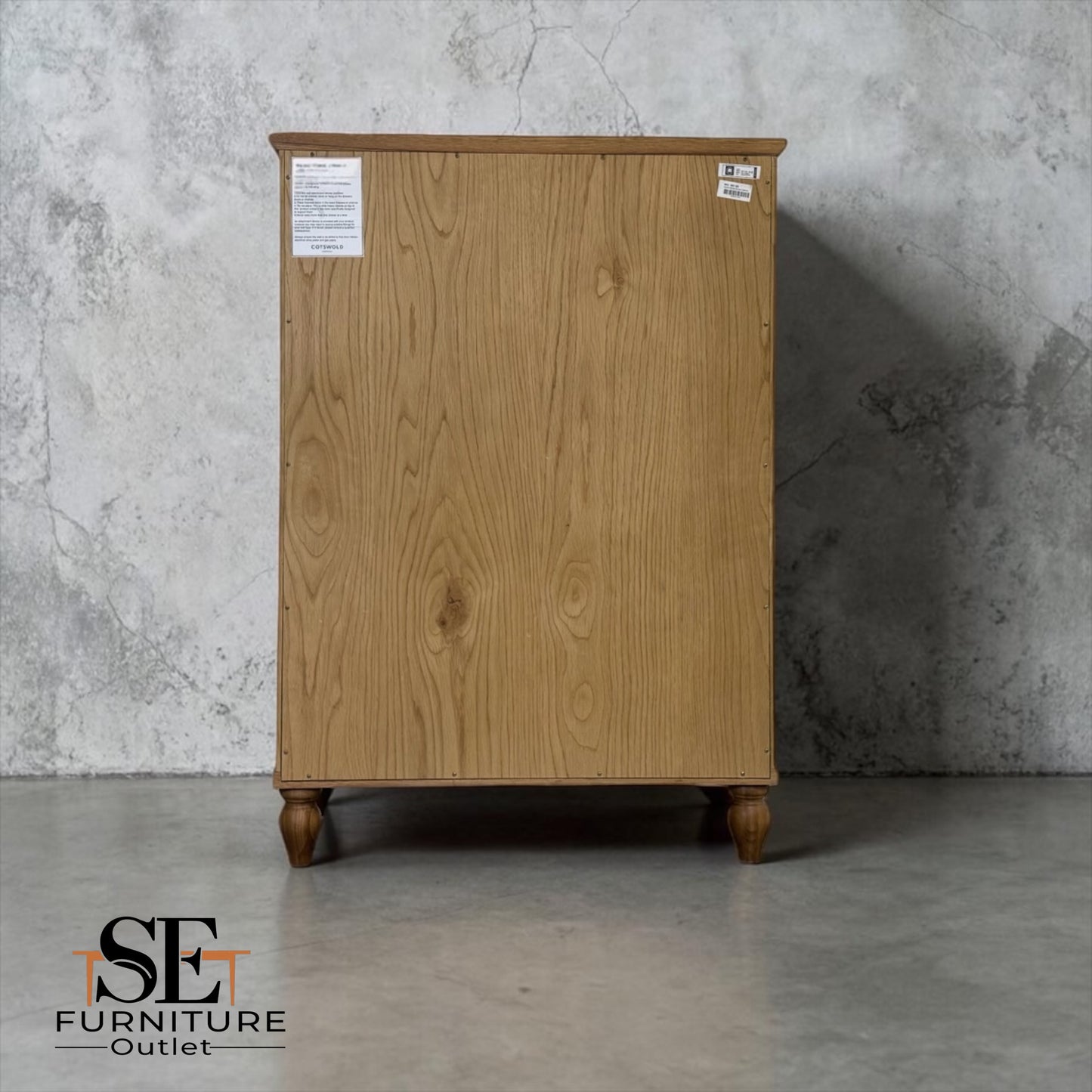 Solid Oak & Quality Oak Veneer Shoe Cupboard from the Elkstone Mellow Oak Range RRP £585