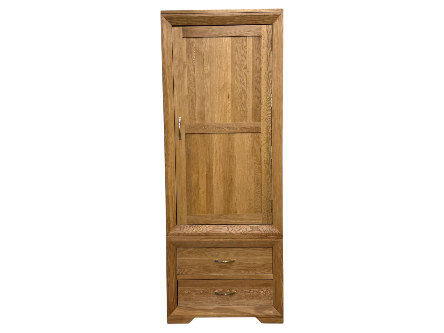 Oak Furnitureland Natural Solid Oak Slim Kitchen Larder Bevel Range RRP £1049