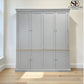 Oak & Solid Wood Frames Dove Grey Painted Hideaway Media Unit RRP £1900