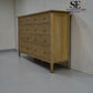 Solid Oak & Quality Oak Veneer White Wax Finish, 10-Drawer Chest, Berkeley Nordic Oak Range, RRP £999