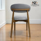 Set of 6 Natural Oak Dining Chairs in Cloud Grey, OTIS Range From Oak Furnitureland RRP £260 each