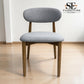Set of 6 Natural Oak Dining Chairs in Cloud Grey, OTIS Range From Oak Furnitureland RRP £260 each