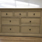 Weathered Oak 7 Drawer Chest, Burleigh Range From Oak Furnitureland RRP £699
