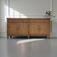 Solid Oak & Oak Veneer Extra Large Sideboard, Elkstone Mellow Oak Range RRP £999