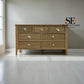 Light Natural Solid Oak 7 Drawer Chest, Newton Range From Oak Furnitureland RRP £759