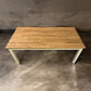 Solid Oak Top & Cream Painted 6 Seater Dining Table, Portobello Range From Cotswold Company