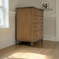 Solid Oak & Quality Oak Veneer 4-Drawer Chest, Elkstone Mellow Oak Range, RRP £599
