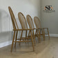 Set of 4 White Wax Finished Solid Oak Dining Chairs, Berkeley Nordic Oak Range RRP £796