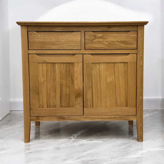 Oak Furnitureland Solid Oak Small Sideboard Copenhagen Range RRP £599