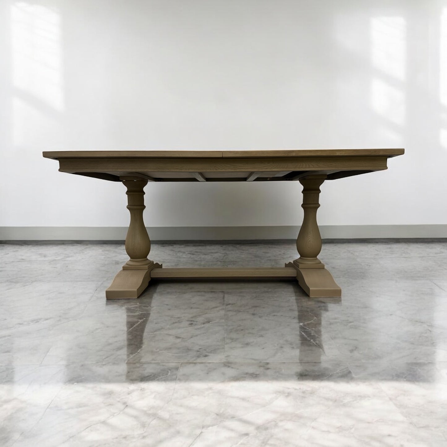 Solid Weathered Oak 6 Seater Dining Table, Burleigh Range From Oak Furnitureland RRP £1059