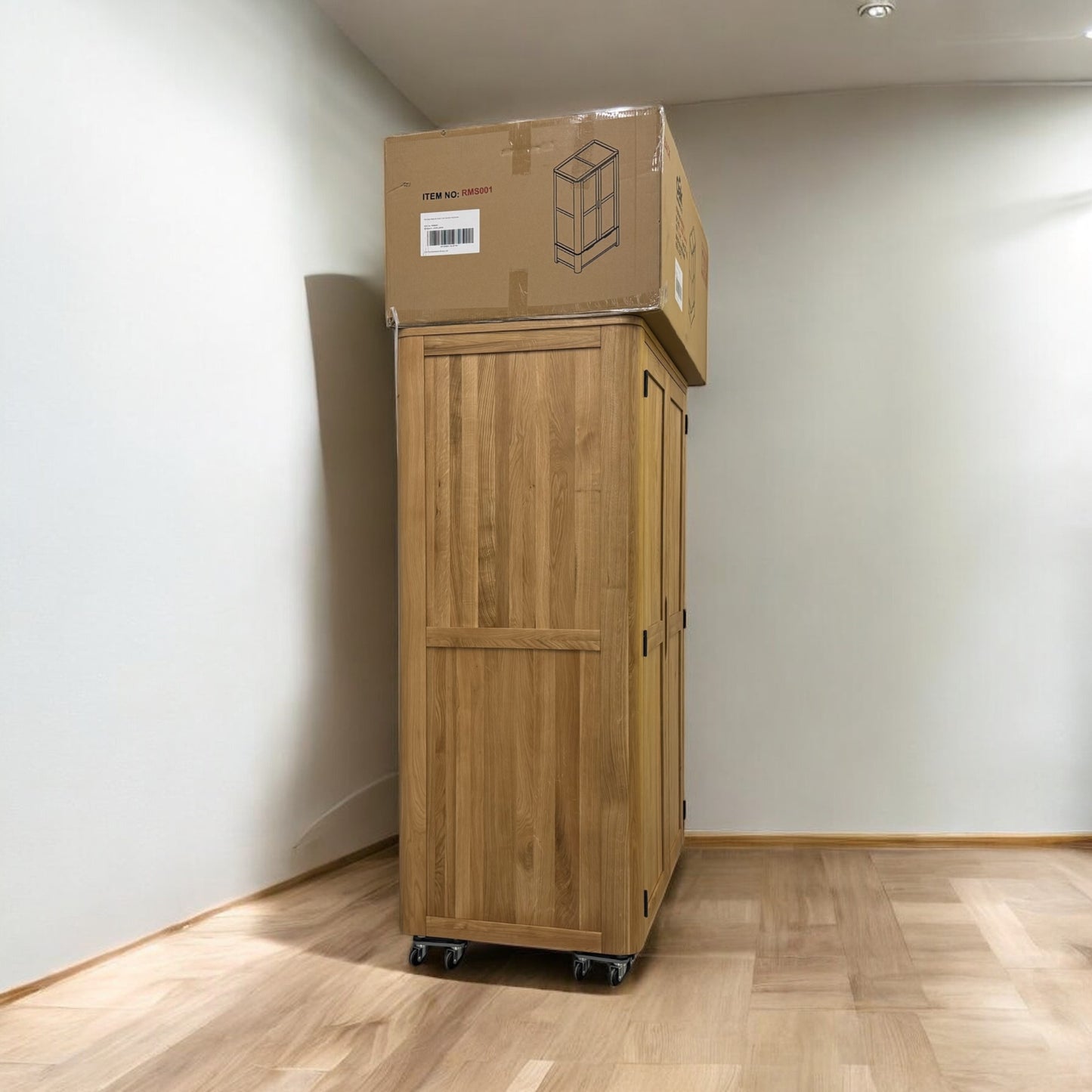 Natural Solid Oak Double Wardrobe Romsey Range From Oak Furnitureland RRP £939 (3)