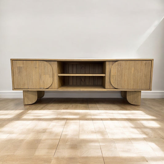 Solid walnut coffee table with storage shelf – SE Furniture Outlet