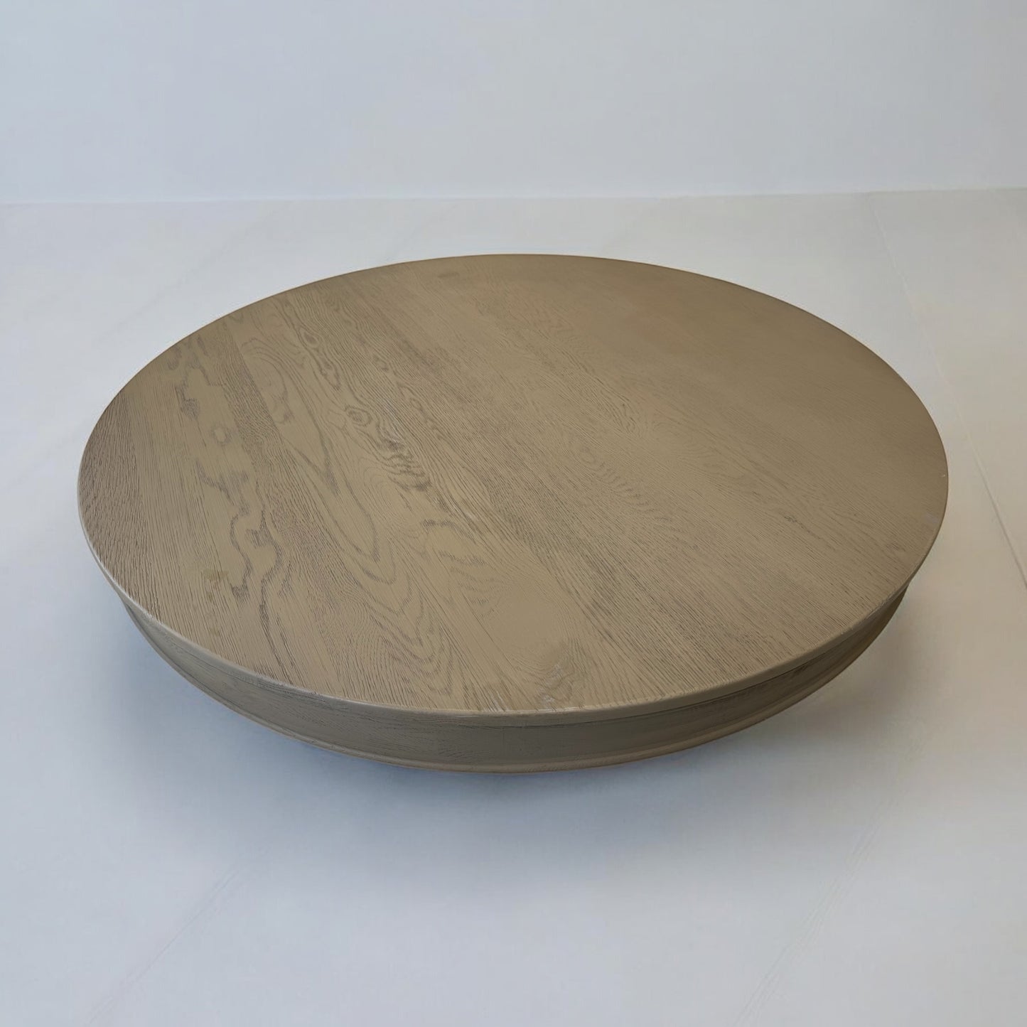 Solid Weathered Oak 4 Seater Round Pedestal Dining Table, Burleigh Range From Oak Furnitureland RRP £879