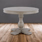 Solid Weathered Oak 4 Seater Round Pedestal Dining Table, Burleigh Range From Oak Furnitureland RRP £879