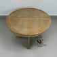 Grey-toned Limewashed Finish Solid Oak and Oak Veneer 4-6 Seater Extending Round Dining Table, Camille Range RRP £1399