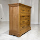 Natural Solid Oak 5 Drawer Chest, Canterbury Range From Oak Furnitureland RRP £599