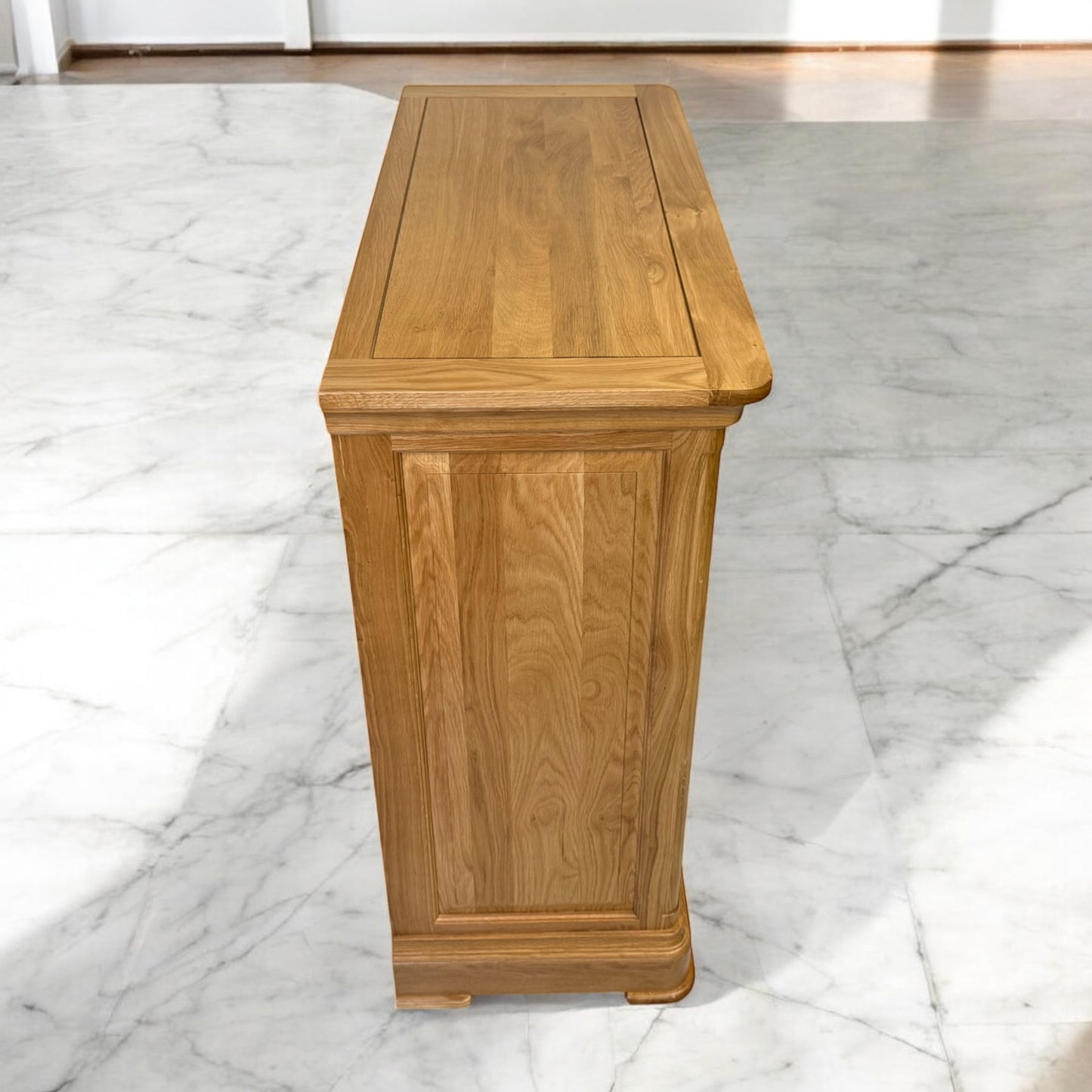 Natural Solid Oak 5 Drawer Chest, Canterbury Range From Oak Furnitureland RRP £599