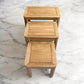 Solid Oak Nest of Tables Romsey Range From Oak Furnitureland RRP £249