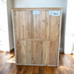 Natural Oak & Grey Painted Double Wardrobe Henley Range From Oak Furnitureland RRP £899