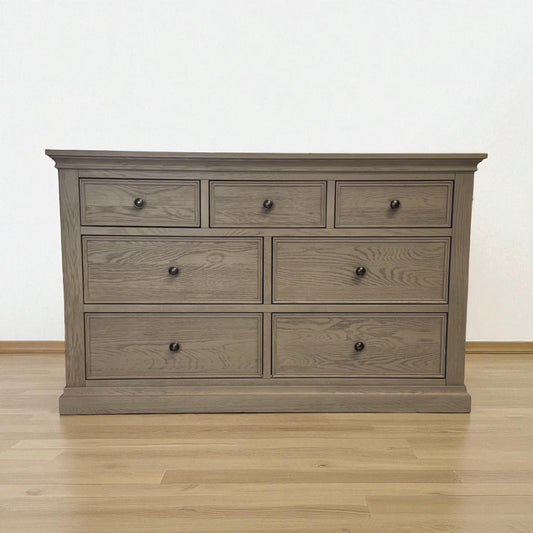 Weathered Oak 7 Drawer Chest, Burleigh Range From Oak Furnitureland RRP £759