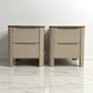 Smoked Oak & Painted Bedside Tables Otto Range From Oak Furnitureland RRP £538