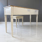 Natural Solid Oak & Acacia Wood Painted Dressing Table & Stool From Oak Furnitureland