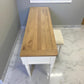Natural Solid Oak & Acacia Wood Painted Dressing Table & Stool From Oak Furnitureland